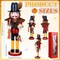 15 Inch Thanksgiving Wooden Nutcrackers Figures Decor Fall Festive Collectible Nutcracker Gift Harvest Thanksgiving Nutcracker for Thanksgiving Christmas Home Table Fireplace Decorations